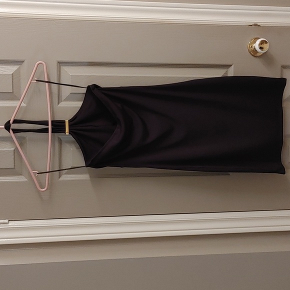 NWT Only Billie Black Halter Mini Dress Small - Picture 3 of 12